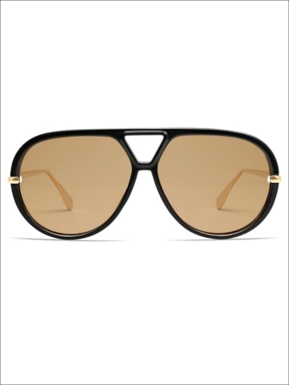 Oversized Polarized Round Aviator Sunglasses UV400 Shield Full Frame